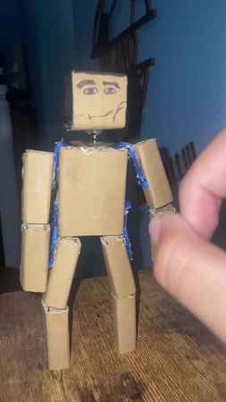 Bro went flying | #fyp #fypシ #cardboard #funny #cardboardragdoll 