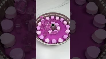 making a purple layered jelly cake | satisfying to watch ✨🍇💜🤍