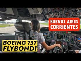 COCKPIT 👩‍✈️👩‍✈️  BUENOS AIRES - CORRIENTES - BOEING 737 🇦🇷 FLYBONDI 🟡