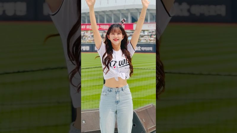 승리 요정 찌나뇽 한 달 후에 만나요🥲#김진아 #김진아치어리더#ktwiz #kt위즈 #kt위즈치어리더