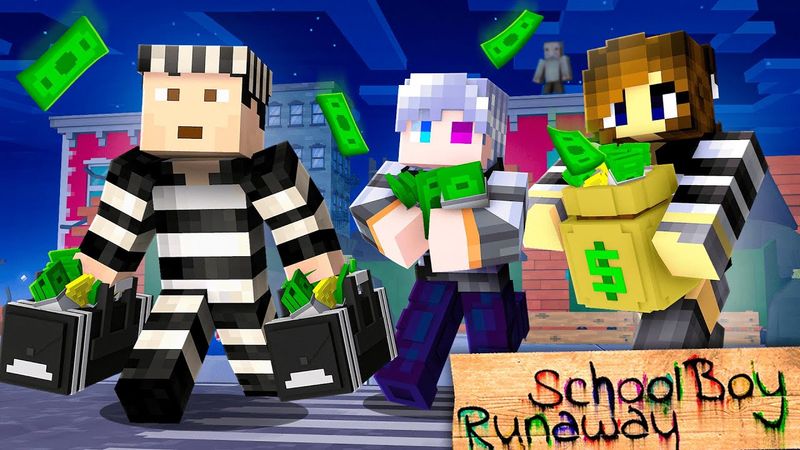 😨 Мы Стали СЕМЬЕЙ ГРАБИТЕЛЕЙ в Schoolboy Runaway со Злыми Родителями в Майнкрафт