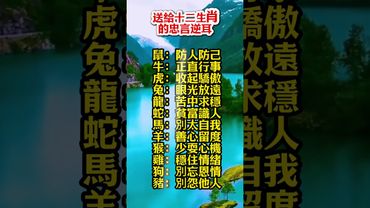 送給十二生肖的忠言逆耳！#生肖  #運勢  #玄學 #風水