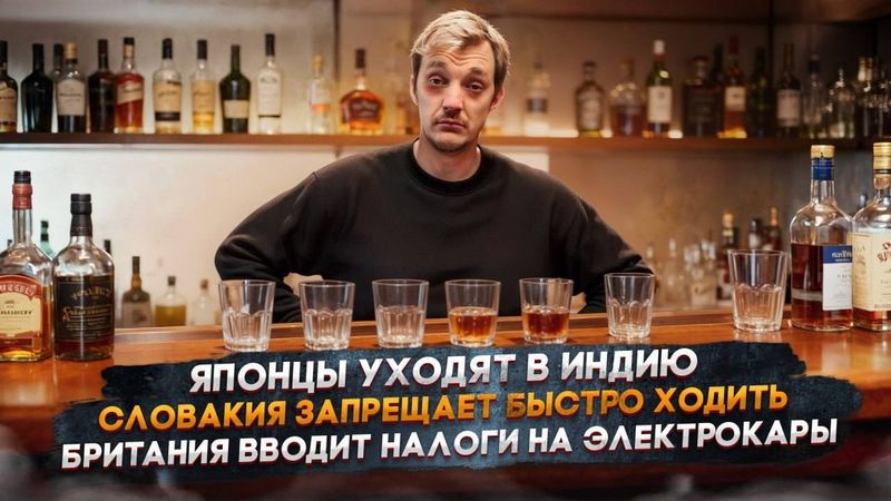 Японцы уходят в Индию | Словакия запрещает быстро ходить | Британия вводит налоги на электрокары