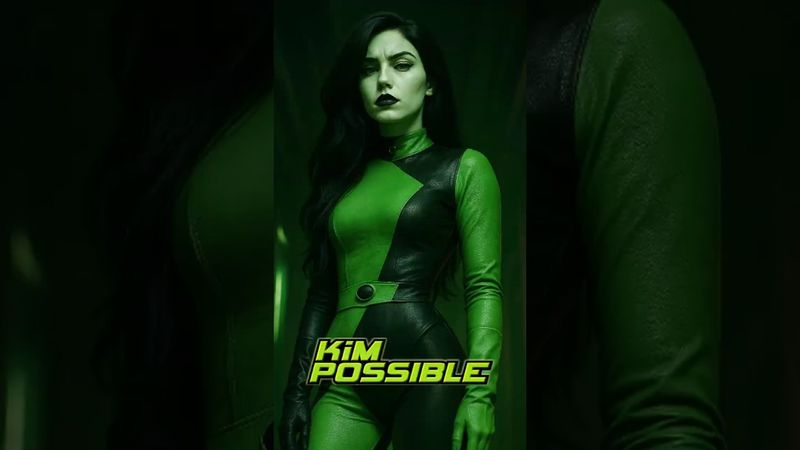 Kim Possible in Real Life: She Can Do Anything! 💥🕶️🧡#livingcartoon #kimpossible #disney