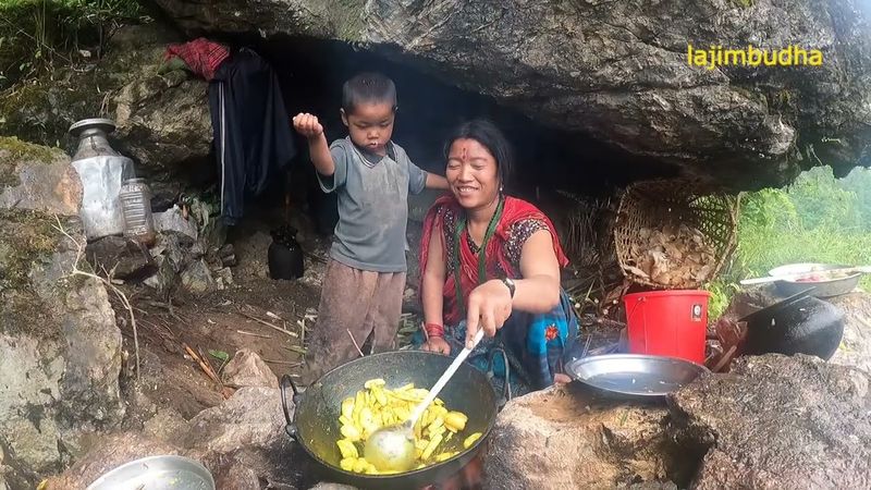 the mother with her son || lajimbudha ||