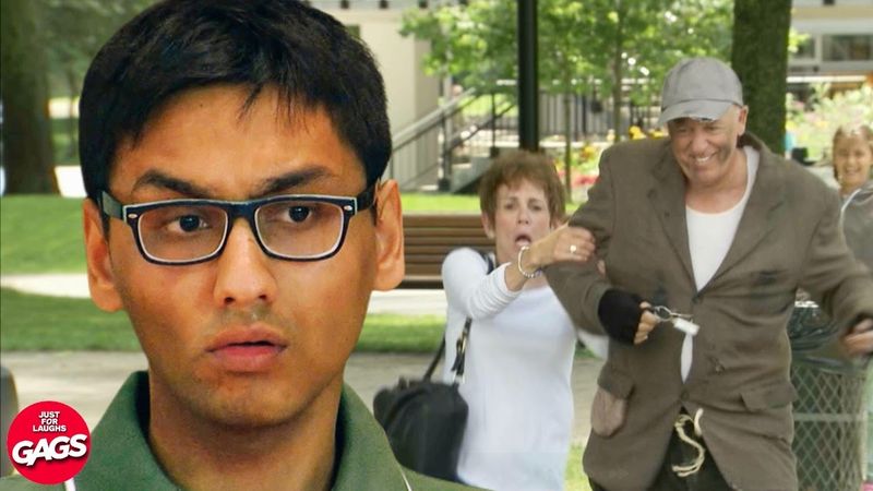 He knows what she is doing | Just For Laughs Gags