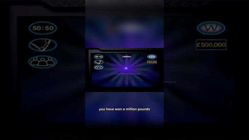 I won million pounds! #millionaire #wwtbam #shorts #youtubeshorts