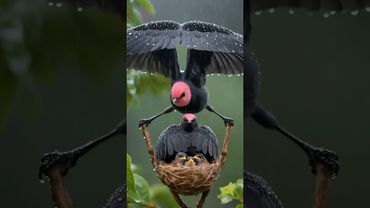 The cute little bird in the wind and rain. #lovebirdsprotectbirds #birds #winterbirds"