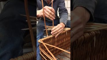 Staking up a square basket