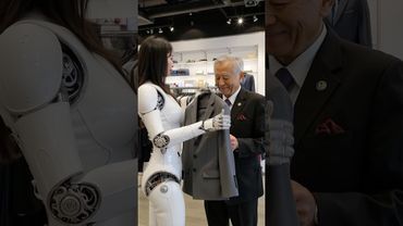 A Robot Shopping with an Elderly Man #robot