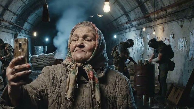 Бабка попадает к терминаторам