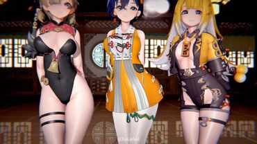 belle & Azuki & Ju Fufu -Tell Me What You Want【‌Zenless Zone Zero‌ MMD】