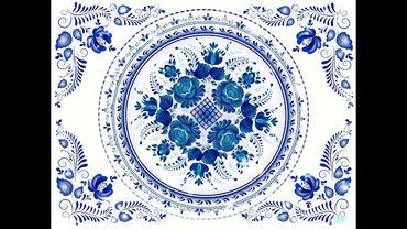 ГЖЕЛЬ футаж #футаж #гжель