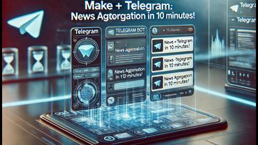 Make + Telegram: Как настроить агрегатор новостей за 10 минут ⏳