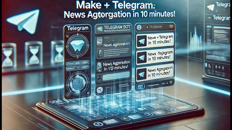 Make + Telegram: Как настроить агрегатор новостей за 10 минут ⏳