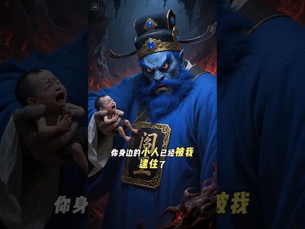 《阎君罚恶》你身边的小人已经被抓了！如果不需要，我就放了！#正能量 #国学文化 #道家文化 #財運 #阎王 #卑鄙小人 #使坏的小人 #善恶到头终有报 #小人