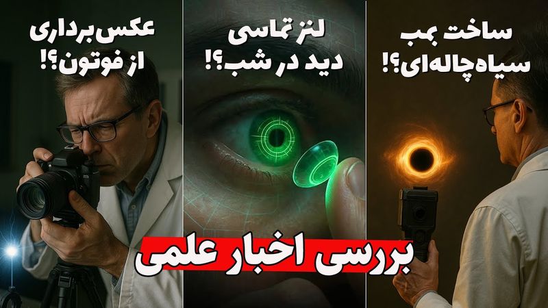 لنز دید در شب! بمب سیاهچاله‌ای! اولین عکس از فوتون! بررسی اخبار علمی