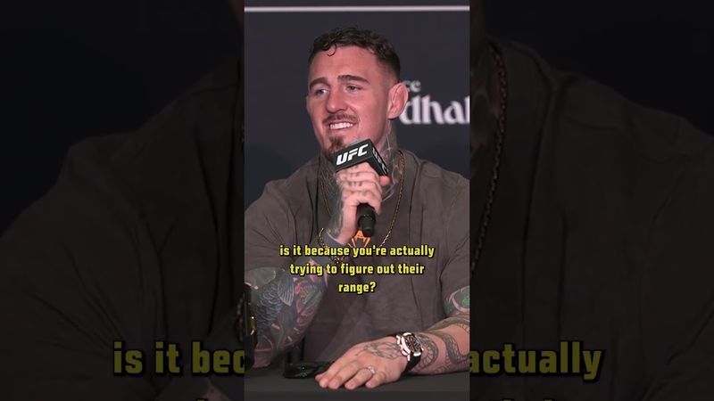 Tom Aspinall is trying to be romantic? 🤔 #ufc321