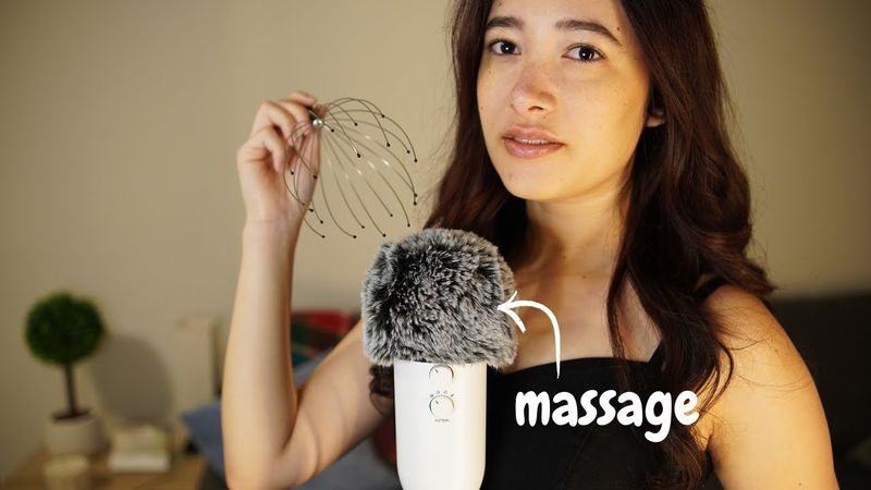 ASMR Fluffy Mic Vibes Only (massage, comb, scratch, tingle!)