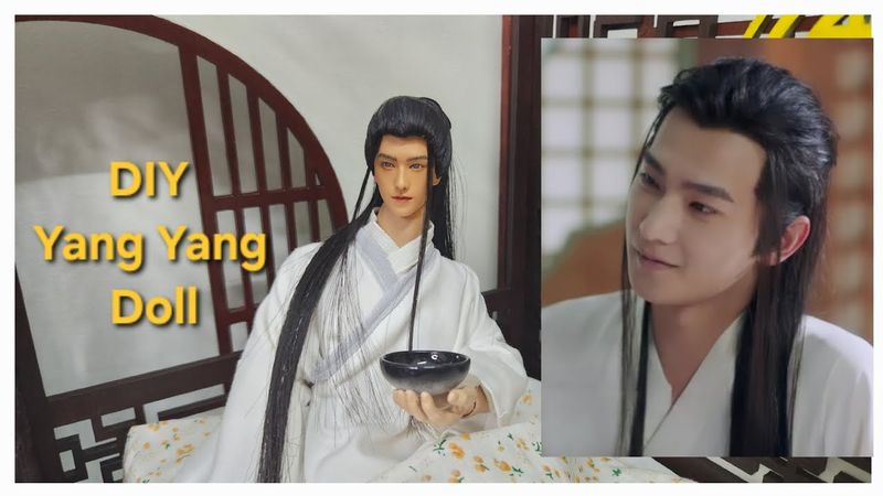 DIY Yang Yang Doll ♥︎ How to make ancient Chinese cloth for doll ♥︎ Búp bê Dương Dương