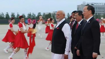 Indian PM Modi arrives in Tianjin for the Shanghai Cooperation Organisation summit | AFP