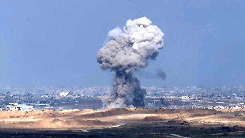 Smoke billows from northern Gaza during ongoing Israeli operations | AFP