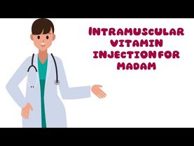 ممرضة بتعطي حقنة فيتامين عضل للمدام في المنزل