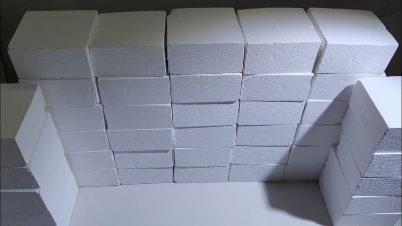 40+ Pure white chalk building blocks#一万订阅者回馈福利特辑#治愈音樂
