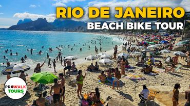 Rio de Janeiro Bike Tour: Stunning Beaches in 4K | Ride Along Copacabana & Ipanema