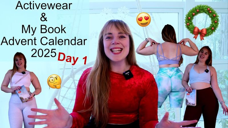 Activewear & Books! | Book Advent Calendar 2025 Day 1 | Try On & Review! | Ft. Buffbunny & More!