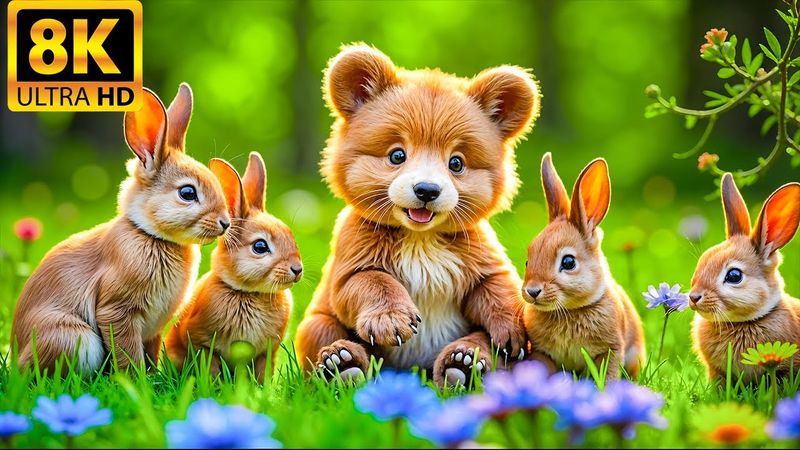 Baby Animals 8K ULTRA HD 🐻 – Relax and Unwind with the Cutest Creatures in Nature