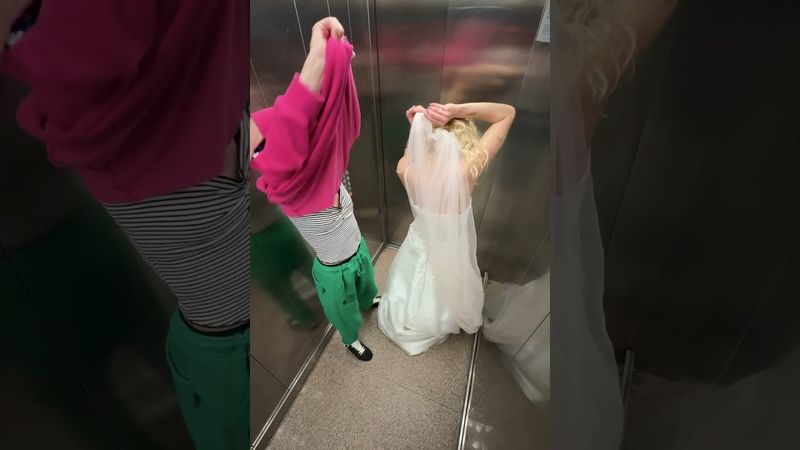 ?? Bride’s Elevator Nightmare Flips Into a Happy Ending!