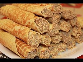 Вафельные трубочки с вареной сгущенкой.Простой рецепт.