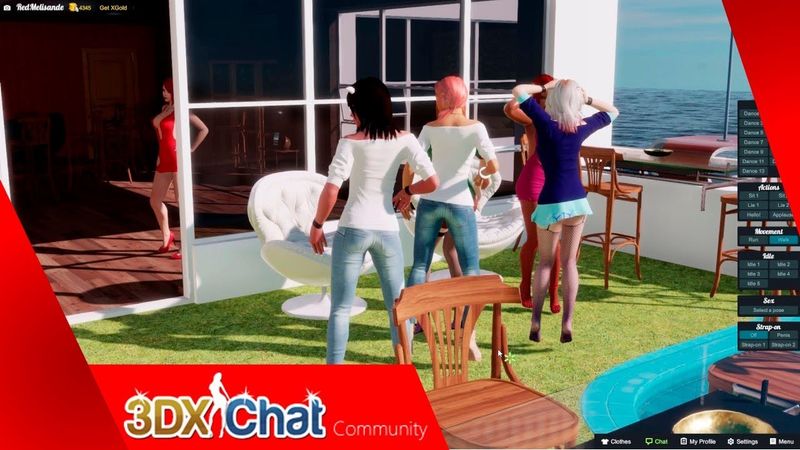 3DXChat - многопользовательская онлайн 3D секс игра для взрослых