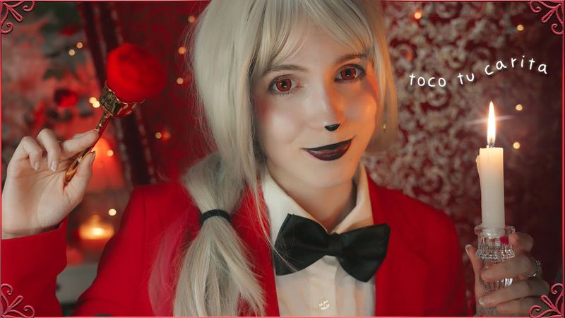 ASMR HAZBIN HOTEL❤️ SUAVES VISUALES en TU CARITA❤️ Layered Mouth Sounds + Atención Personal ✨