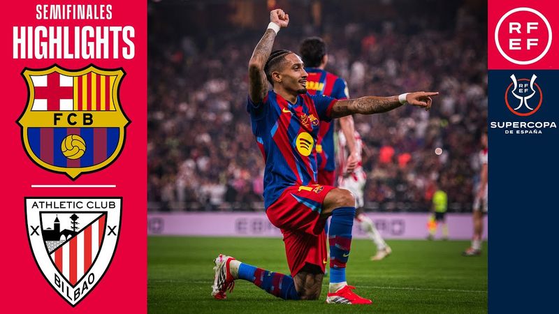 Resumen #superSupercopa 2026 | Semifinal | FC Barcelona 5-0 Athletic Club