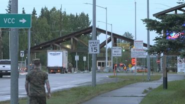 Daytime view of Joint Base Elmendorf-Richardson on day of Trump-Putin Alaska summit | AFP