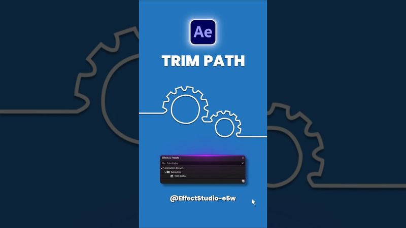 Trim Path Animations in After Effects #shortsviral#adobeaftereffects
