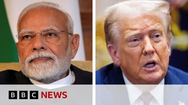 US President Trump's 50% tariff on India kicks in | BBC News