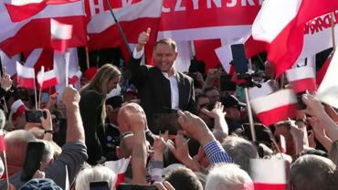 Nationalist Karol Nawrocki holds last rally ahead of Poland's presidential election | AFP