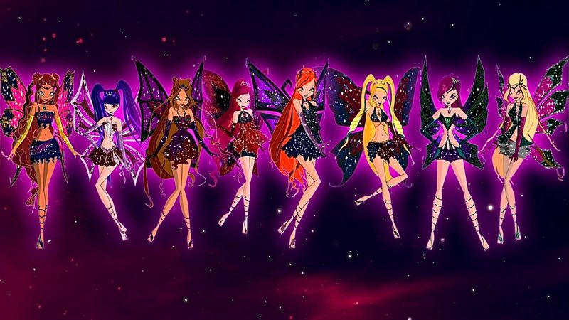 Winx club Dark Enchantix Transformation with Roxy and Daphne Full EXCLUSIVE | Fanmade | Winxclub