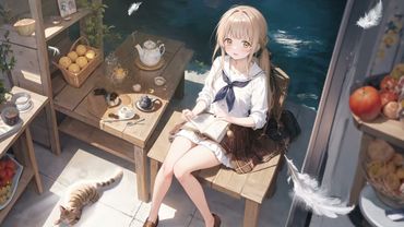 Mahiru Shiina Reading 4K My Wallpaper