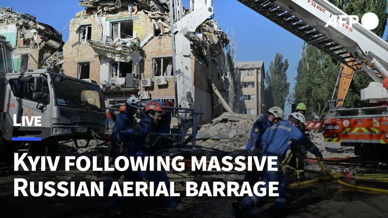 🔴LIVE: Ukrainian capital following massive Russian aerial barrage