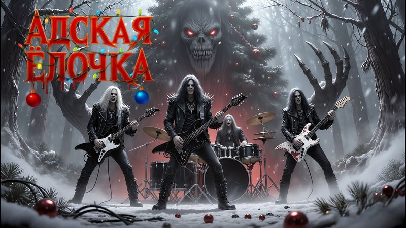 Адская Ёлочка — Рок версия песни «В лесу родилась ёлочка»