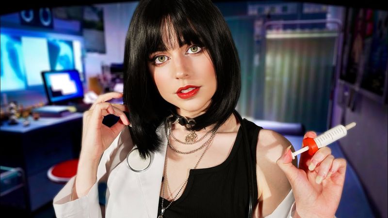 ASMR Shady Goth Doctor Is Obsessed With You 💉 Cranial Nerve Exam, Medical Roleplay