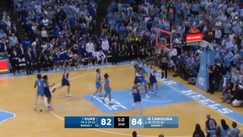 Duke Game Tying and Game Winning Buzzer Beater vs North Carolina (2/8/20)