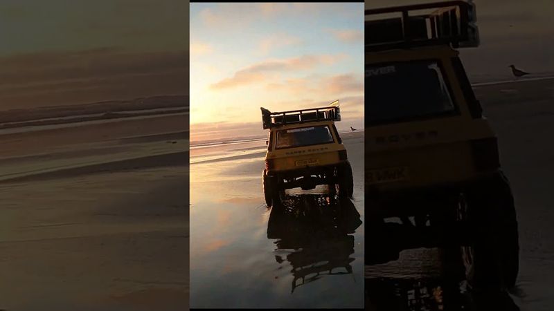 🥰Dad and Daughter Beach Day 🥰#rc #rccrawler #fms #automobile