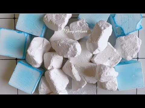 Colored chalk and irregular blocks