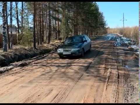 Дорогу на дачи разбили большегрузы