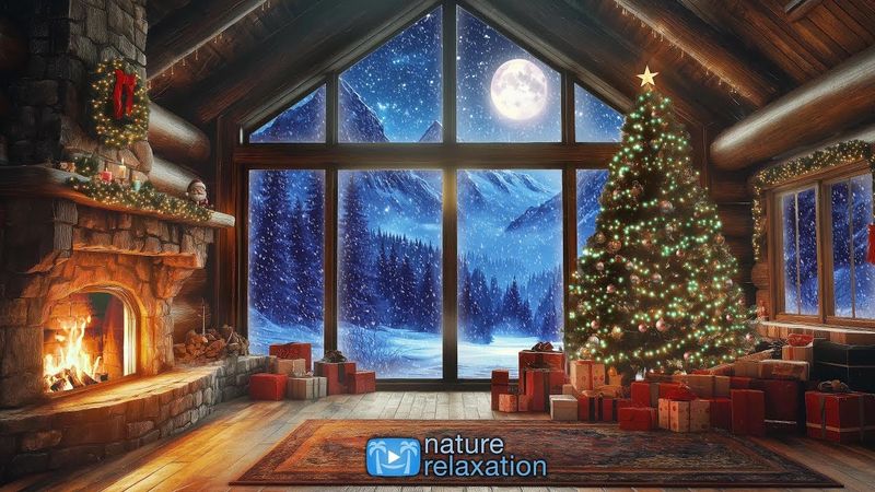 Cozy Christmas Cabin (NEW!) Fireplace Video Scene | 8 Hours in 8K Resolution